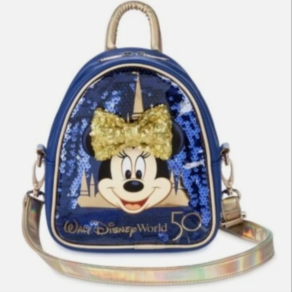 Disney World 50th Anniversary Minnie Mouse Backpack NEW